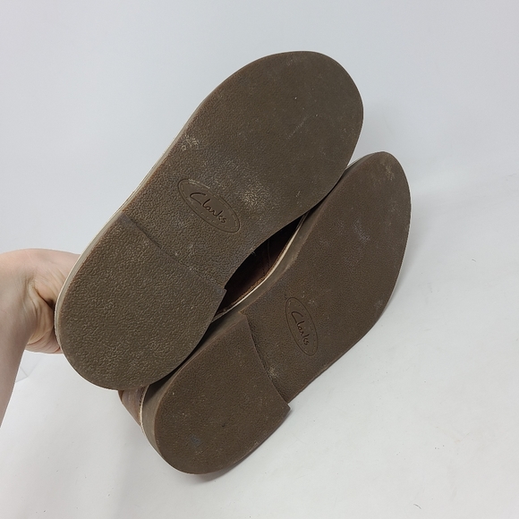 Clarks Bushacre Brown Leather Lace-up Ankle Chukka - Picture 5 of 6